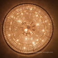 Contemporary decor meeting room golden copper led chandelier pendant light